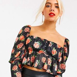 ASOS Rose Print Blouse